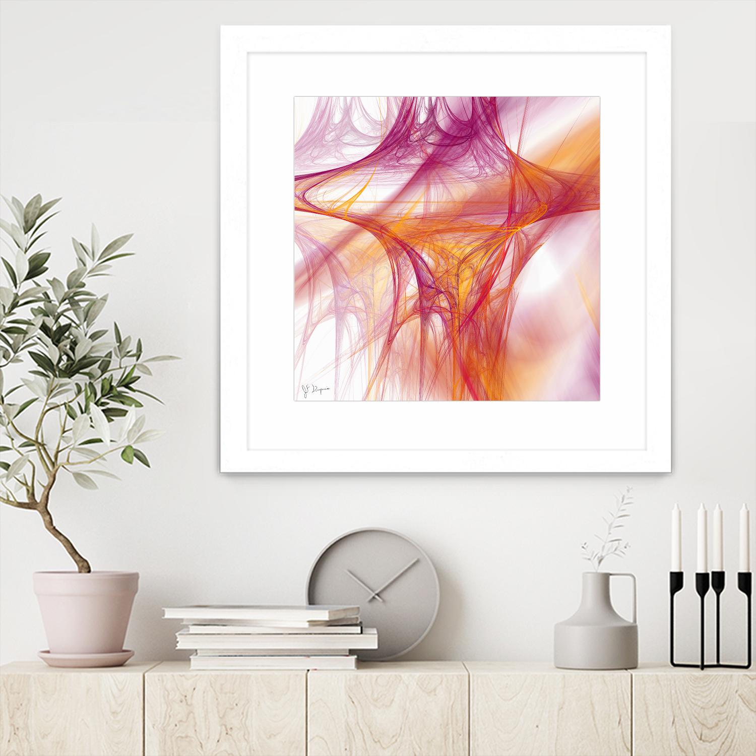 Mutation II by Jean-François Dupuis on GIANT ART - pink abstract