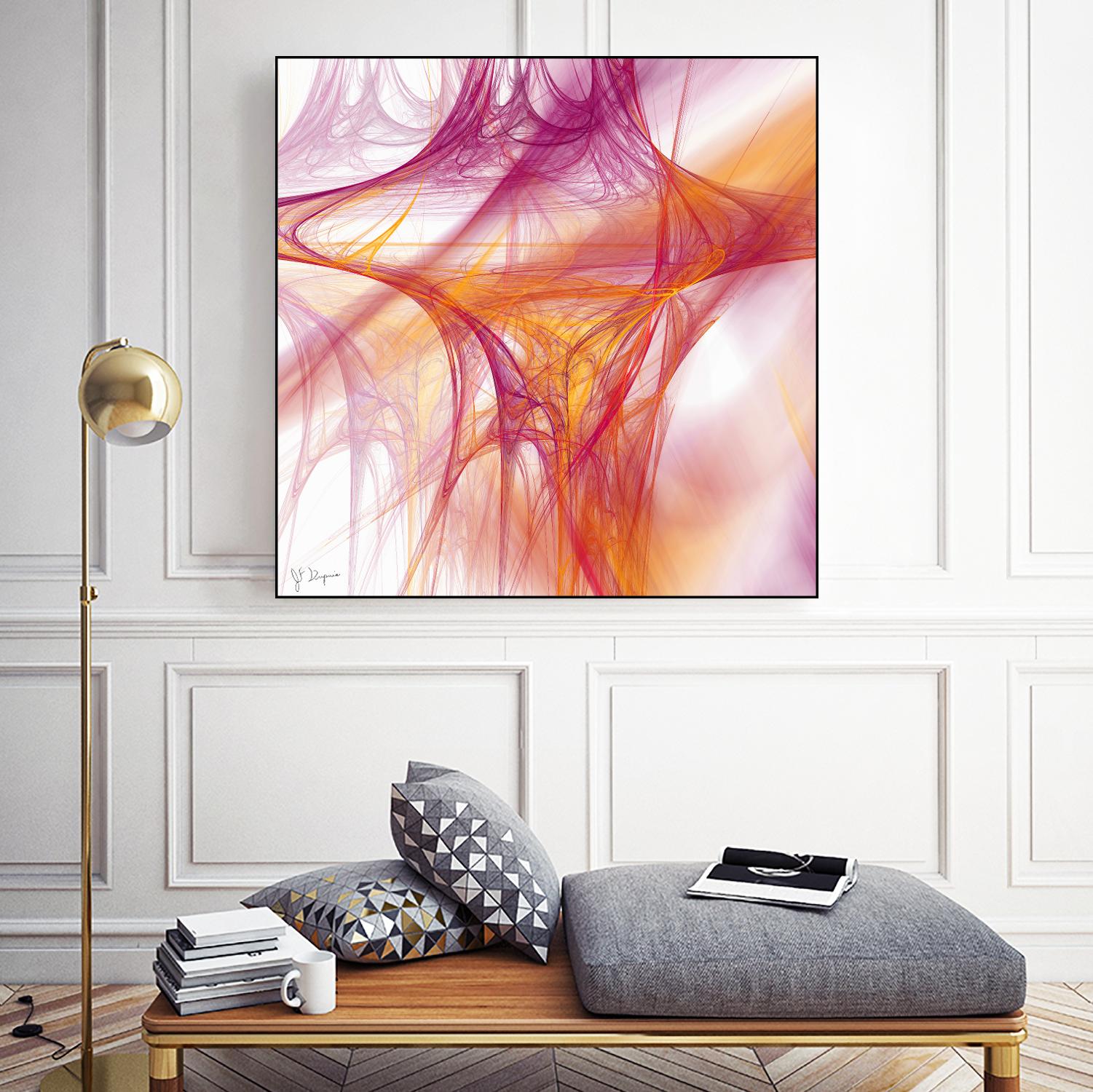 Mutation II by Jean-François Dupuis on GIANT ART - pink abstract