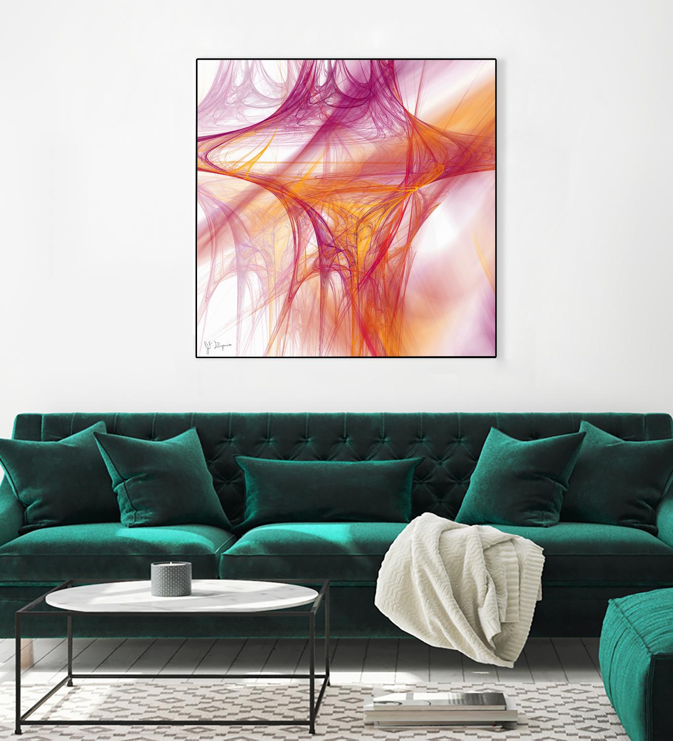 Mutation II by Jean-François Dupuis on GIANT ART - pink abstract