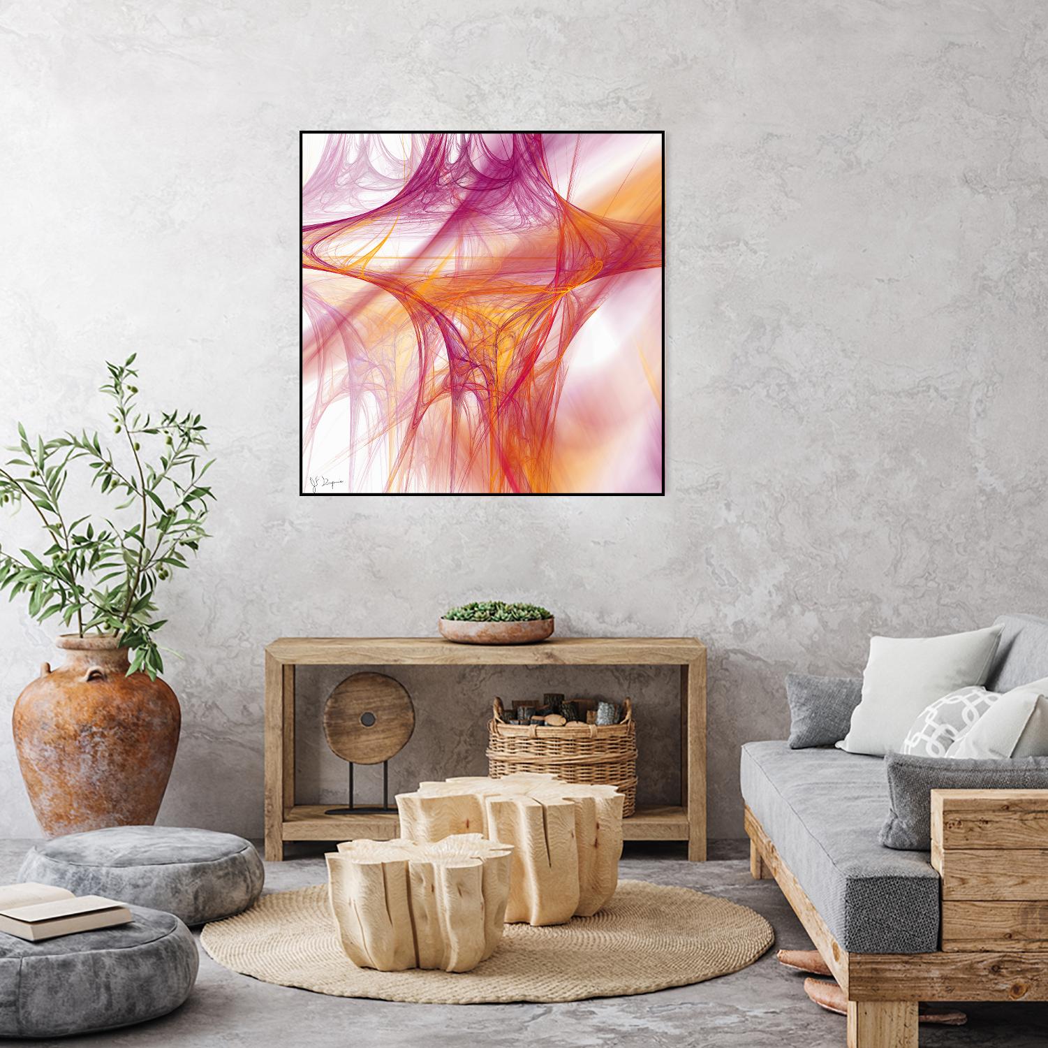 Mutation II by Jean-François Dupuis on GIANT ART - pink abstract