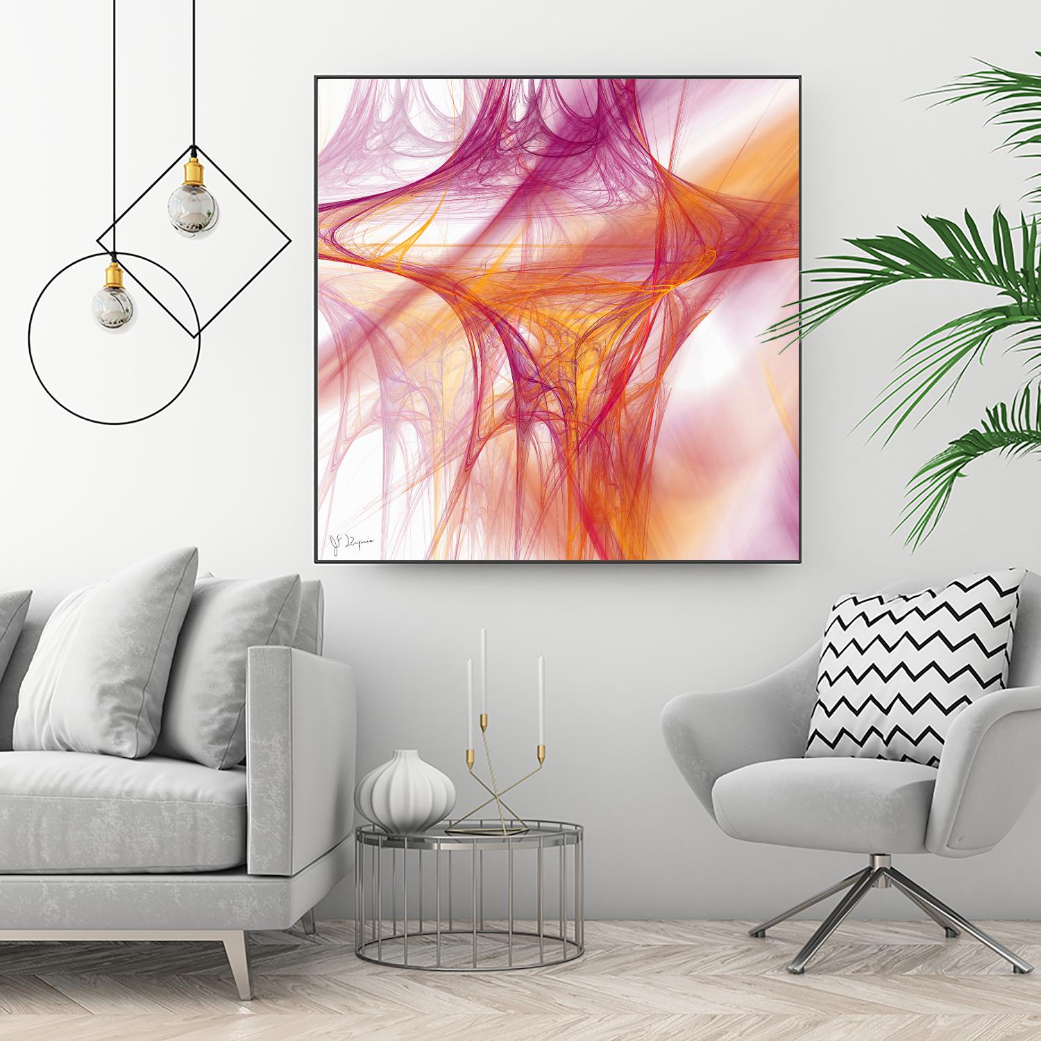 Mutation II by Jean-François Dupuis on GIANT ART - pink abstract