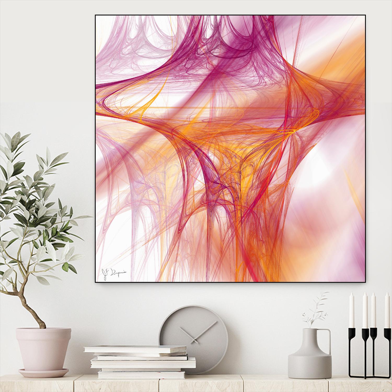 Mutation II by Jean-François Dupuis on GIANT ART - pink abstract