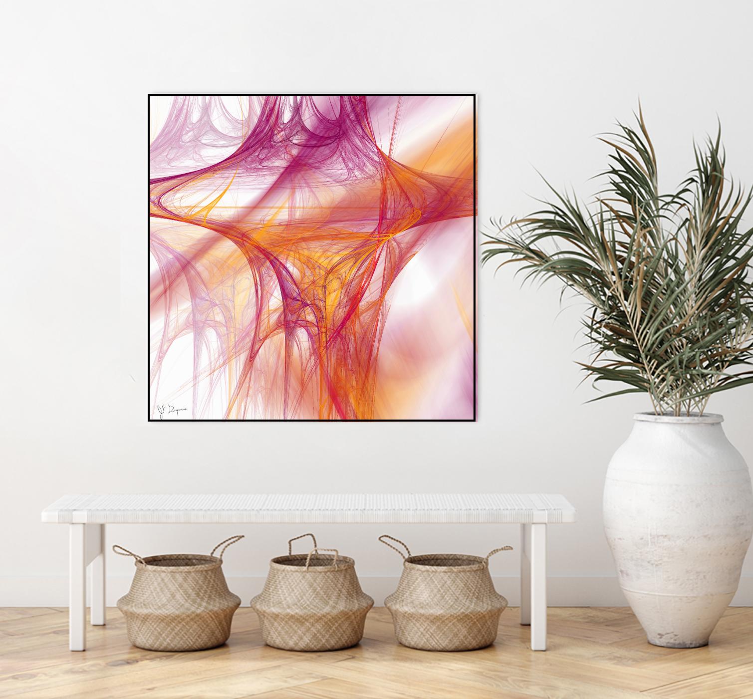 Mutation II by Jean-François Dupuis on GIANT ART - pink abstract