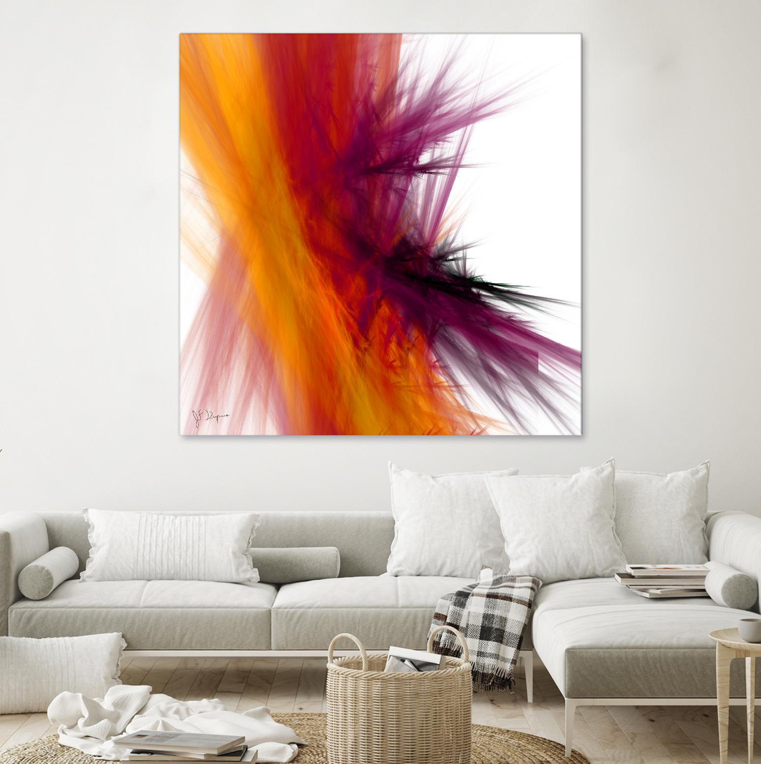 Mutation V by Jean-François Dupuis on GIANT ART - yellow abstract