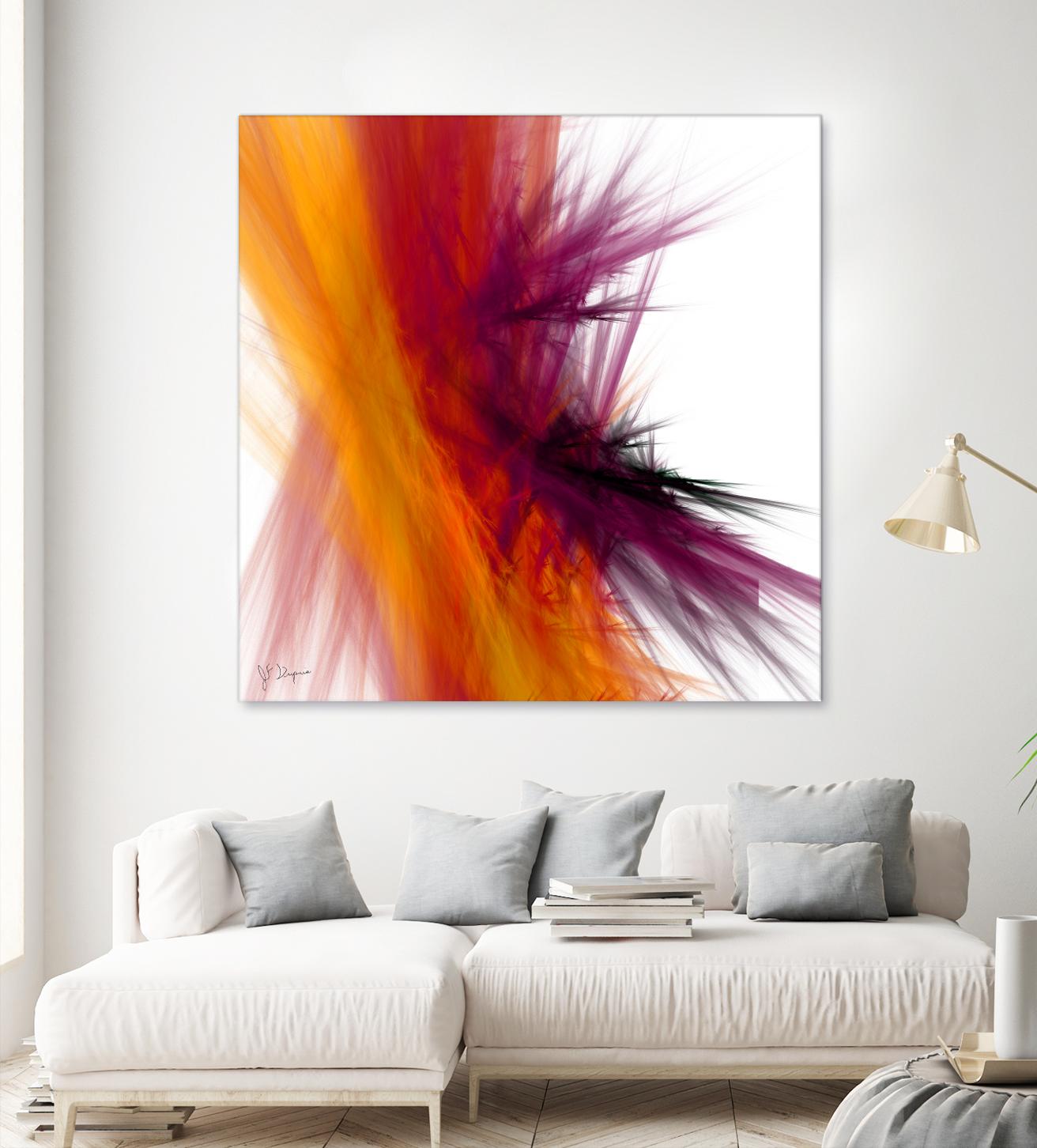 Mutation V by Jean-François Dupuis on GIANT ART - yellow abstract