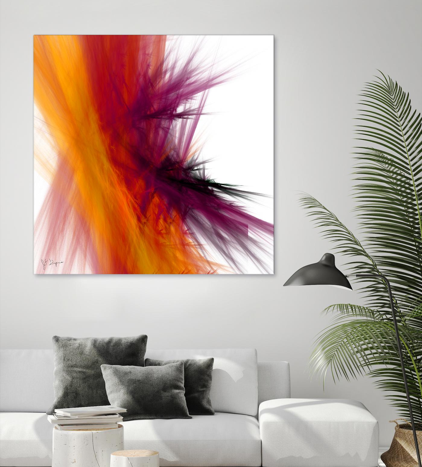 Mutation V by Jean-François Dupuis on GIANT ART - yellow abstract