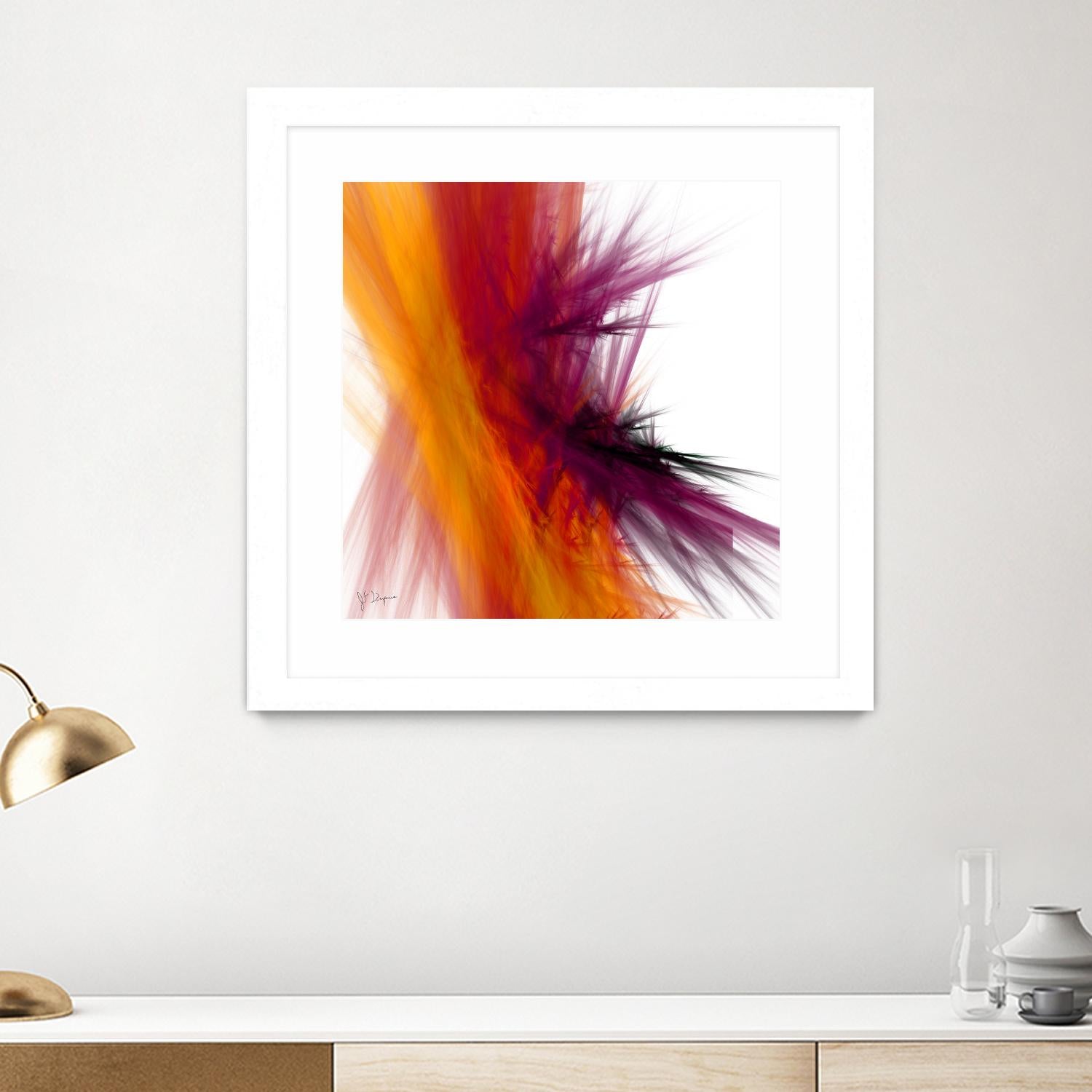 Mutation V by Jean-François Dupuis on GIANT ART - yellow abstract