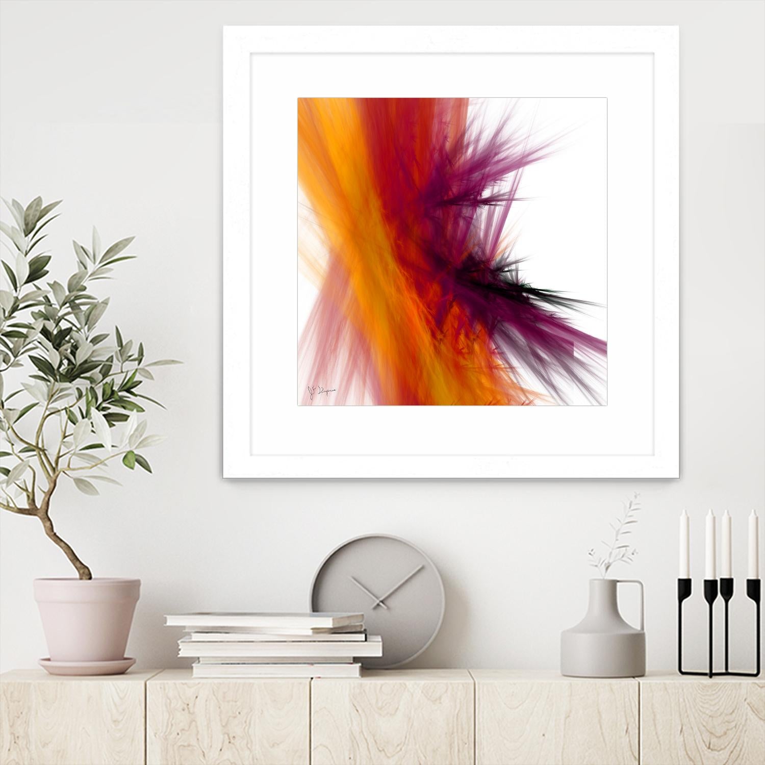 Mutation V by Jean-François Dupuis on GIANT ART - yellow abstract