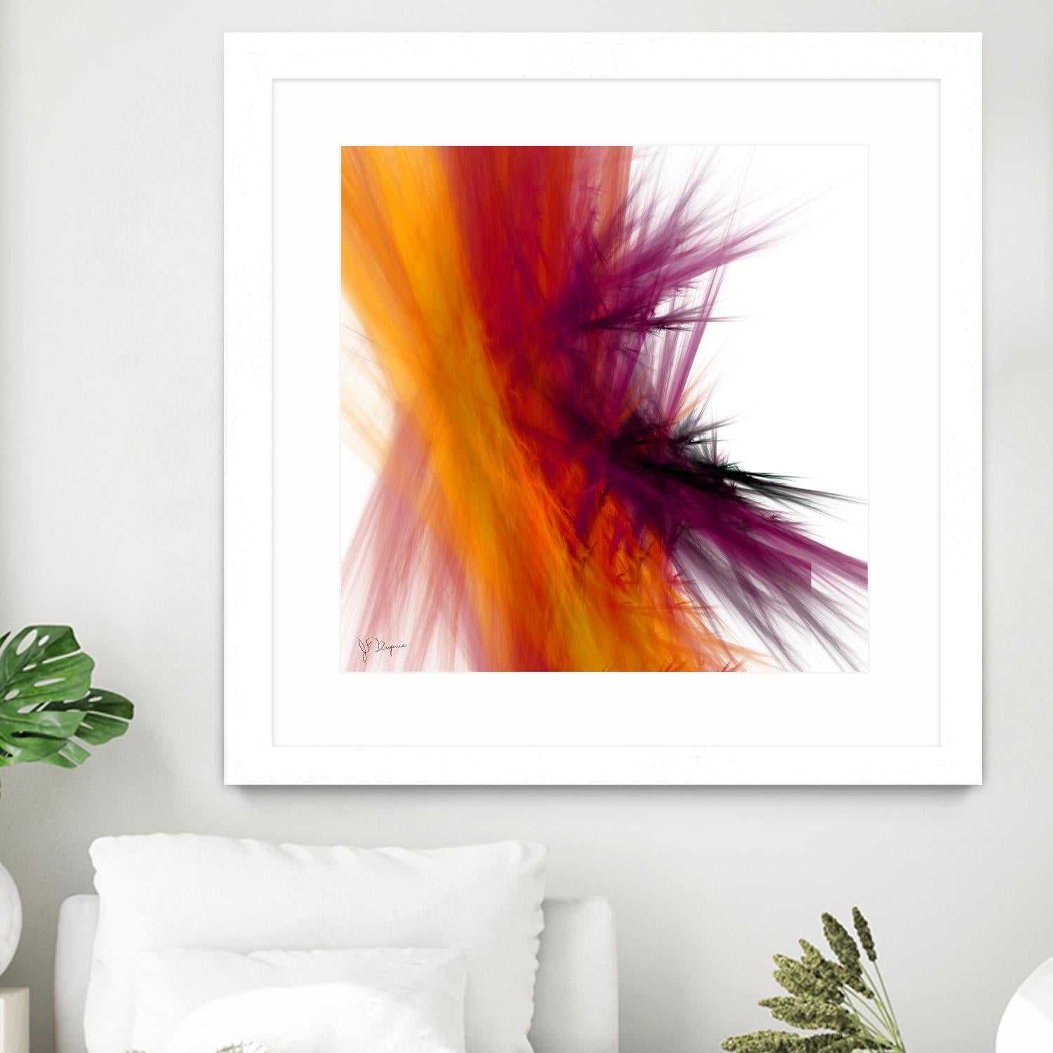 Mutation V by Jean-François Dupuis on GIANT ART - yellow abstract