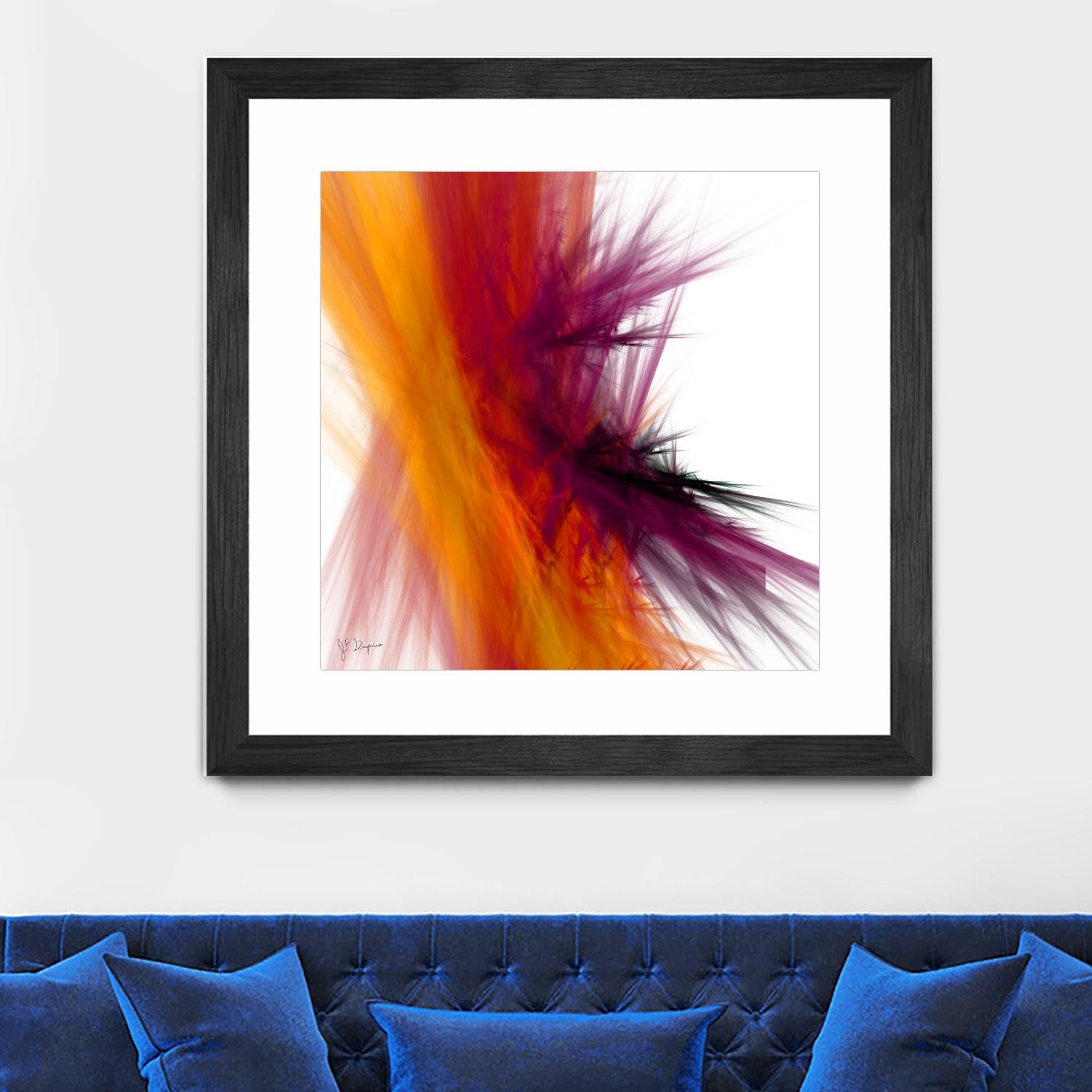 Mutation V by Jean-François Dupuis on GIANT ART - yellow abstract