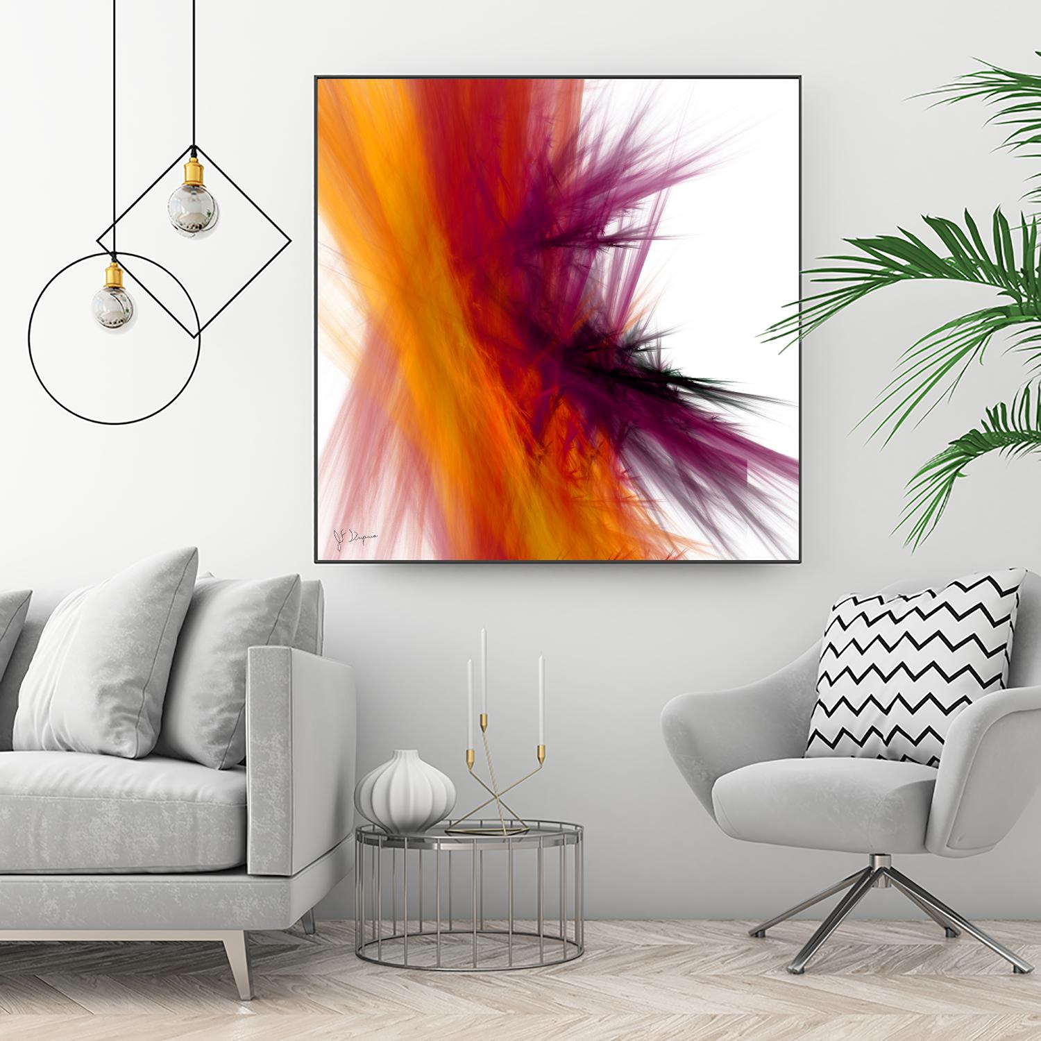 Mutation V by Jean-François Dupuis on GIANT ART - yellow abstract