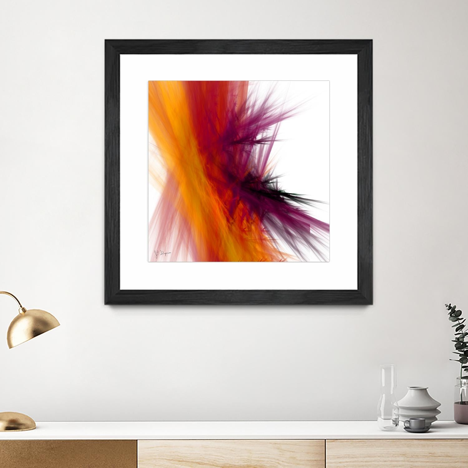 Mutation V by Jean-François Dupuis on GIANT ART - yellow abstract