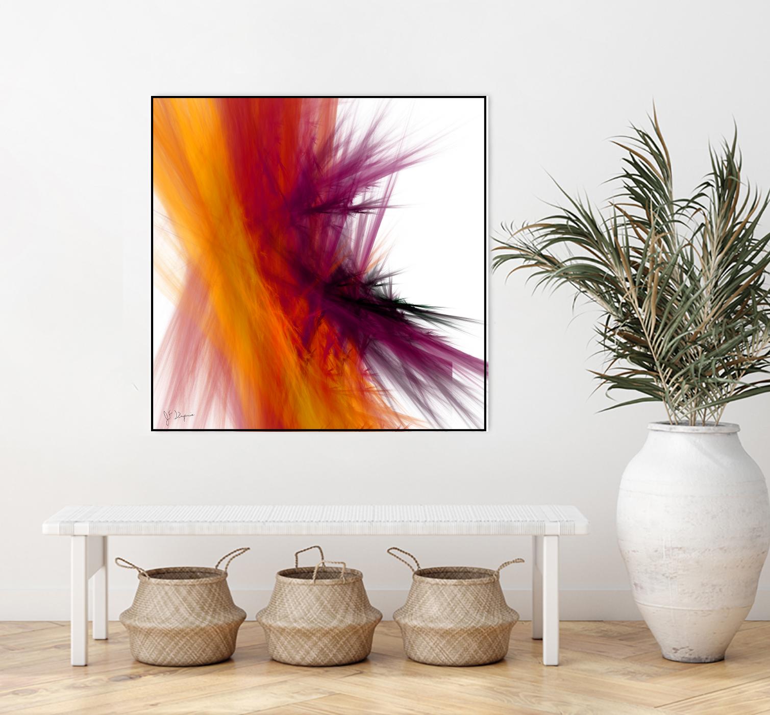 Mutation V by Jean-François Dupuis on GIANT ART - yellow abstract