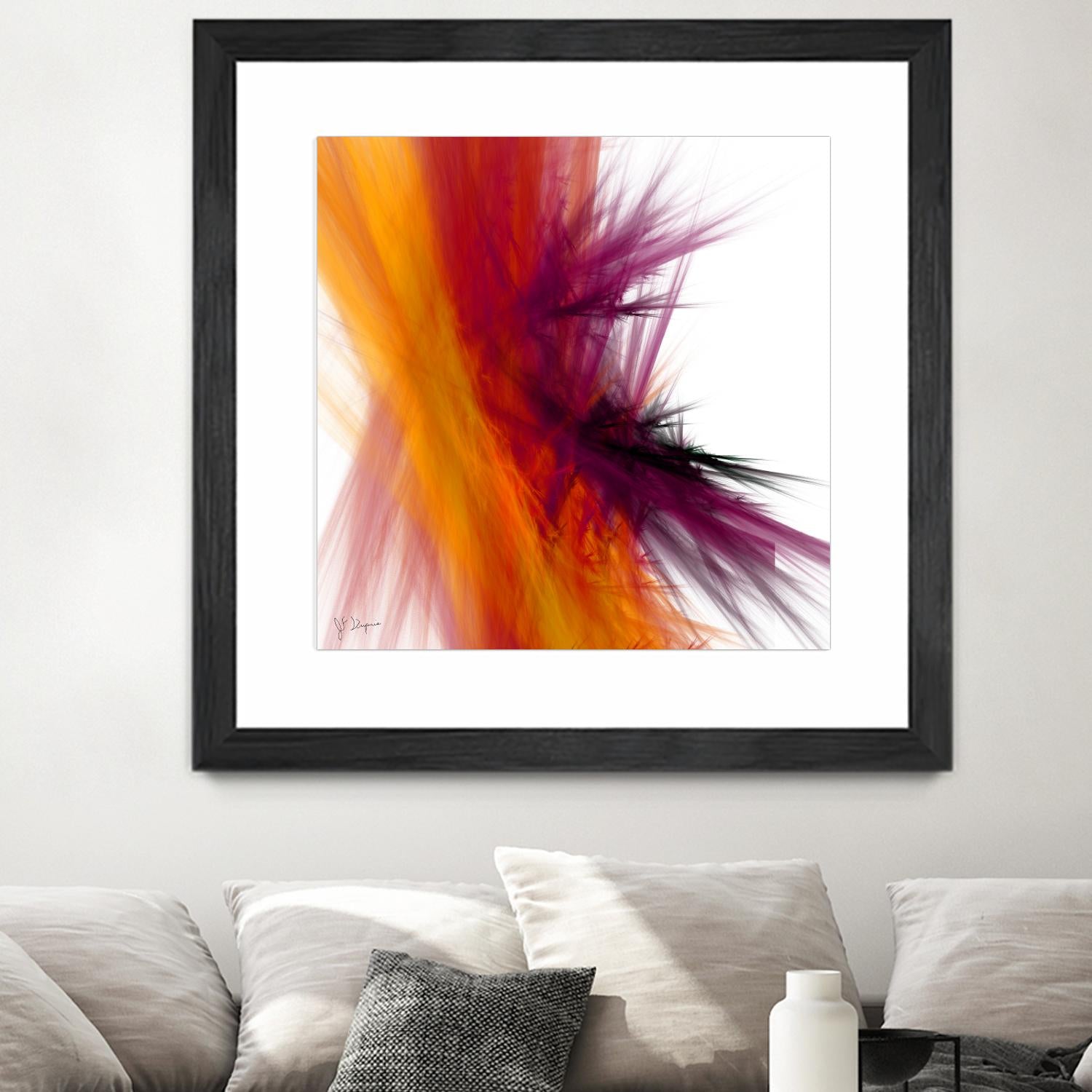 Mutation V by Jean-François Dupuis on GIANT ART - yellow abstract