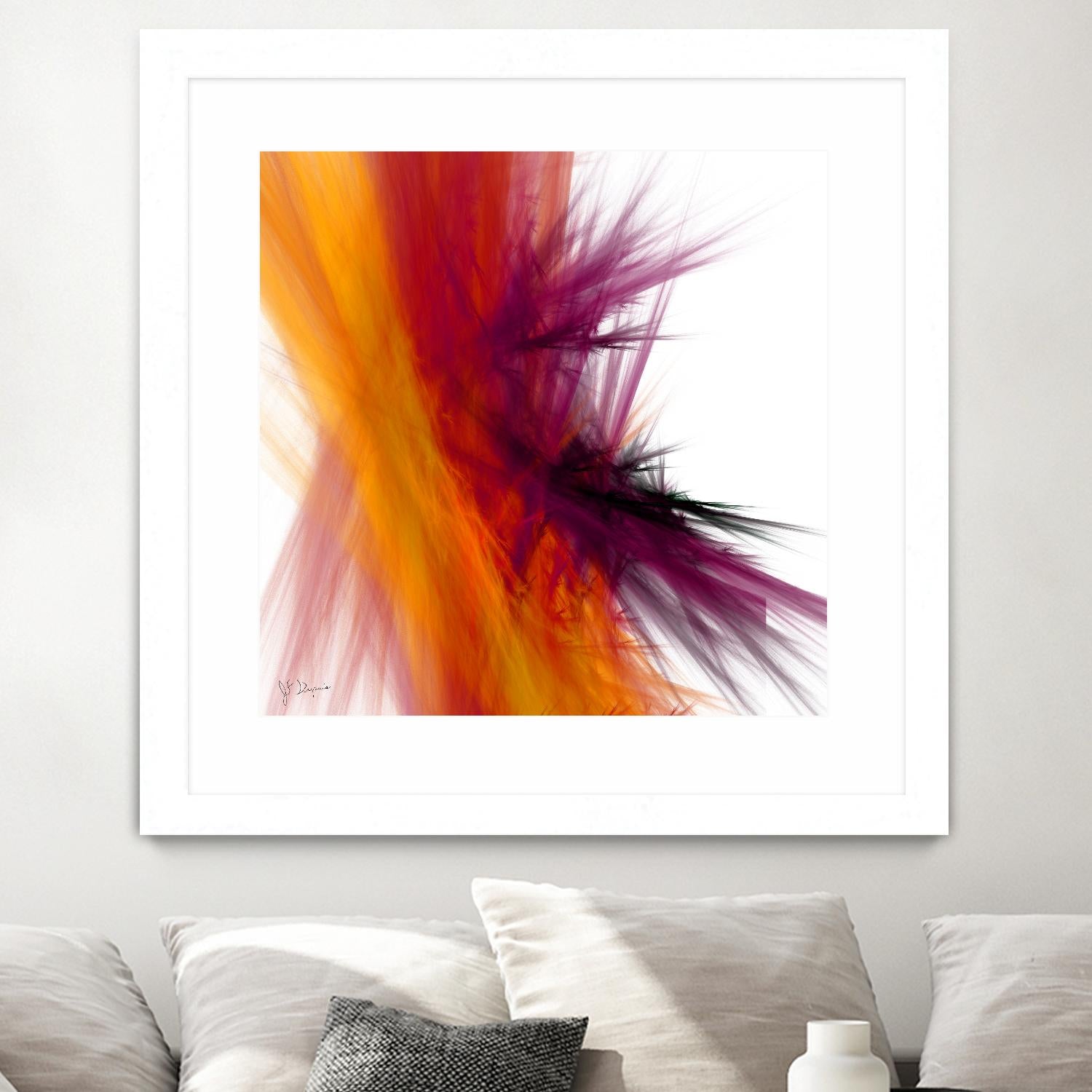 Mutation V by Jean-François Dupuis on GIANT ART - yellow abstract