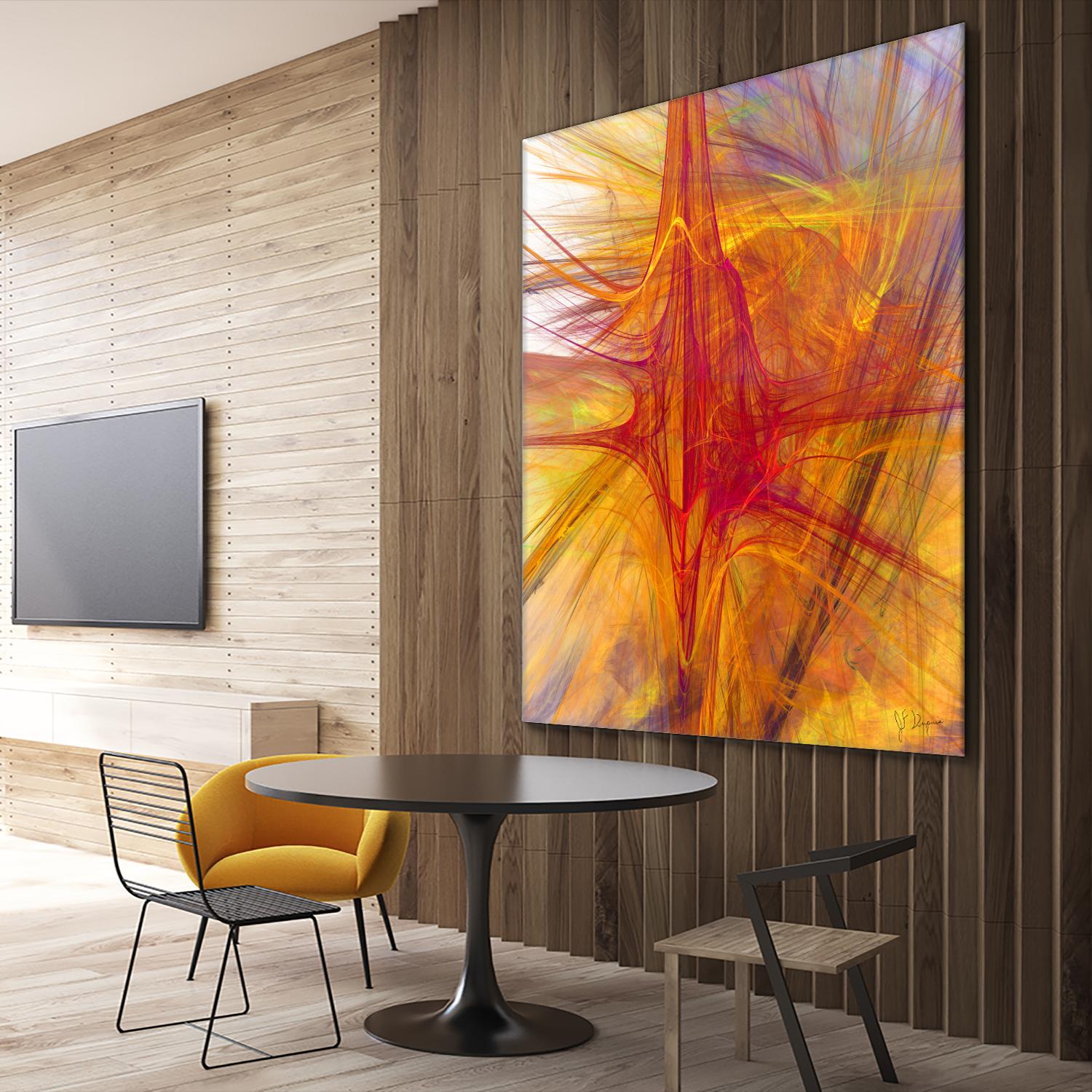 Mutation VI by Jean-François Dupuis on GIANT ART - yellow abstract