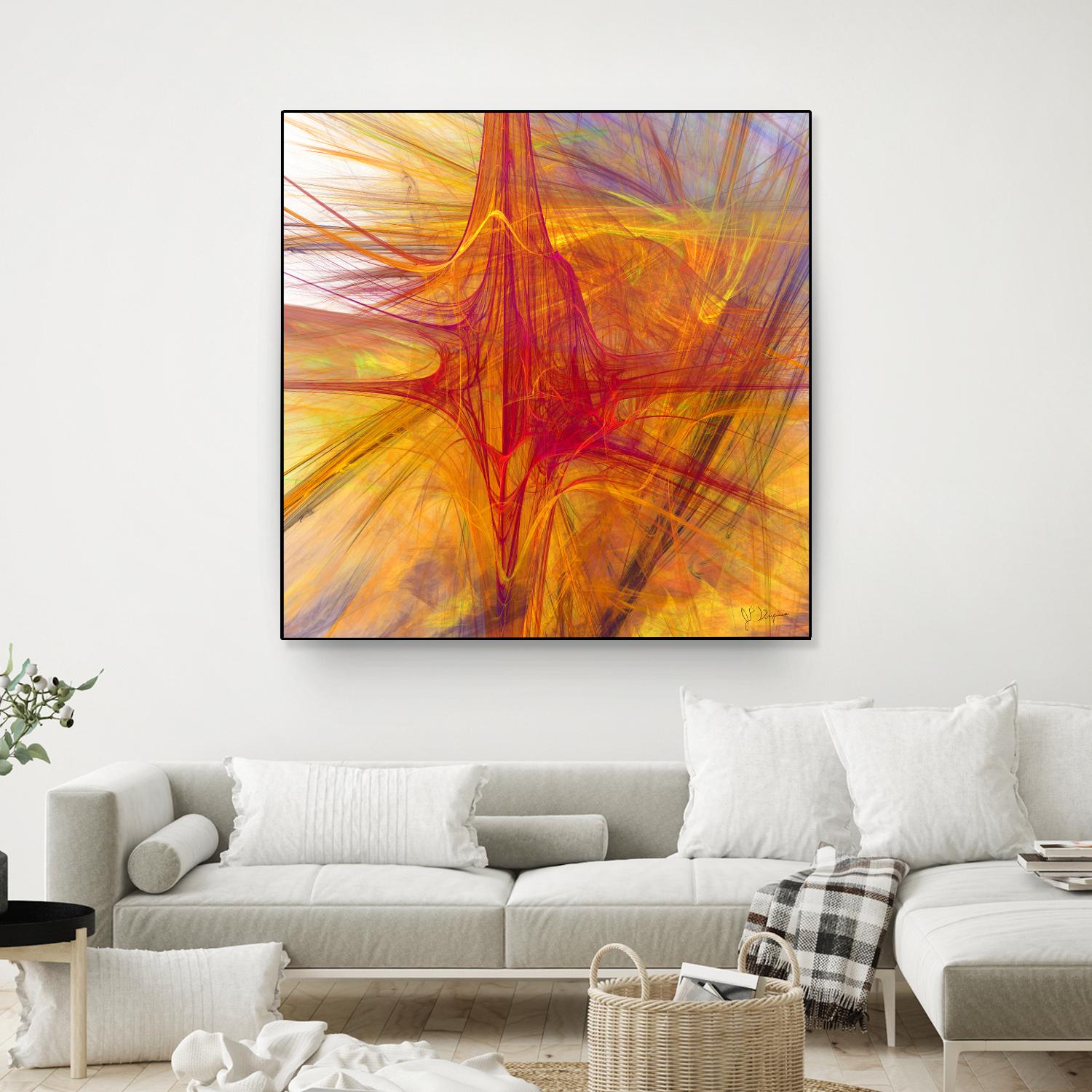 Mutation VI by Jean-François Dupuis on GIANT ART - yellow abstract