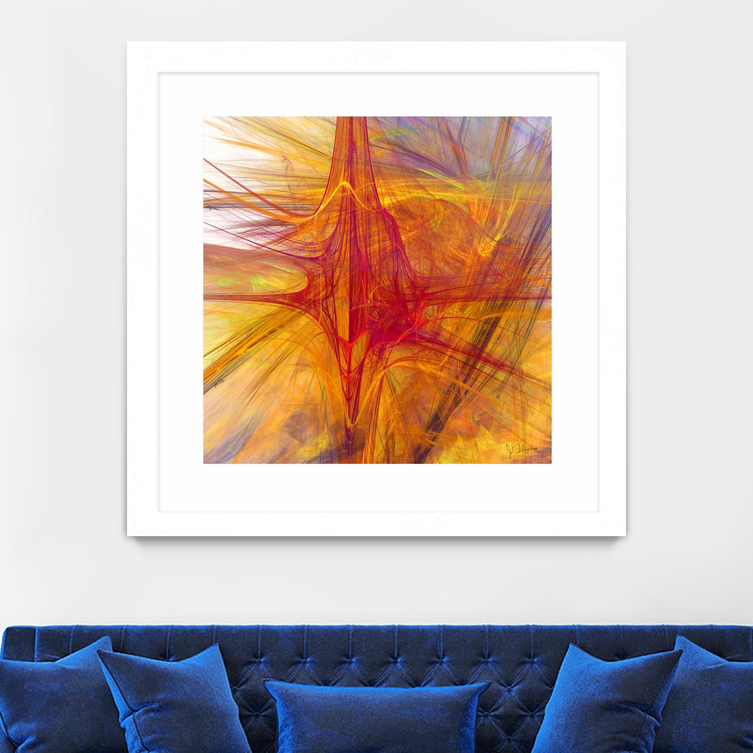 Mutation VI by Jean-François Dupuis on GIANT ART - yellow abstract