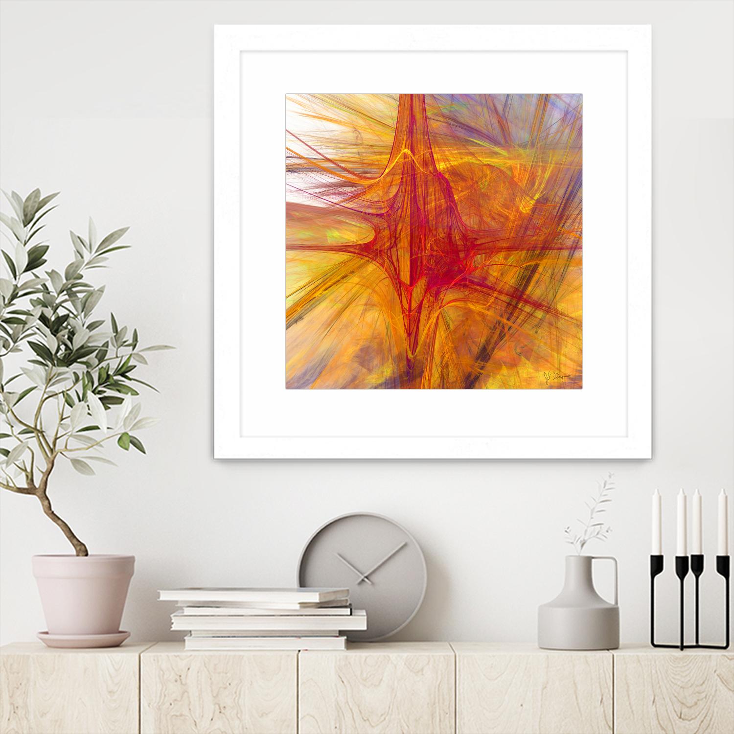 Mutation VI by Jean-François Dupuis on GIANT ART - yellow abstract