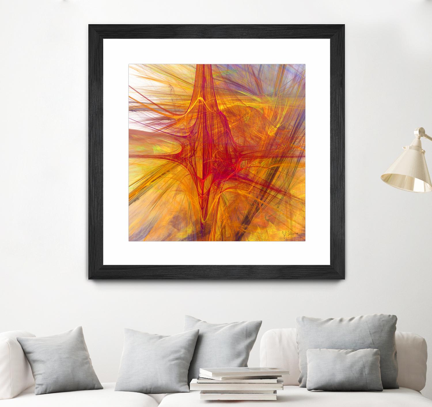 Mutation VI by Jean-François Dupuis on GIANT ART - yellow abstract