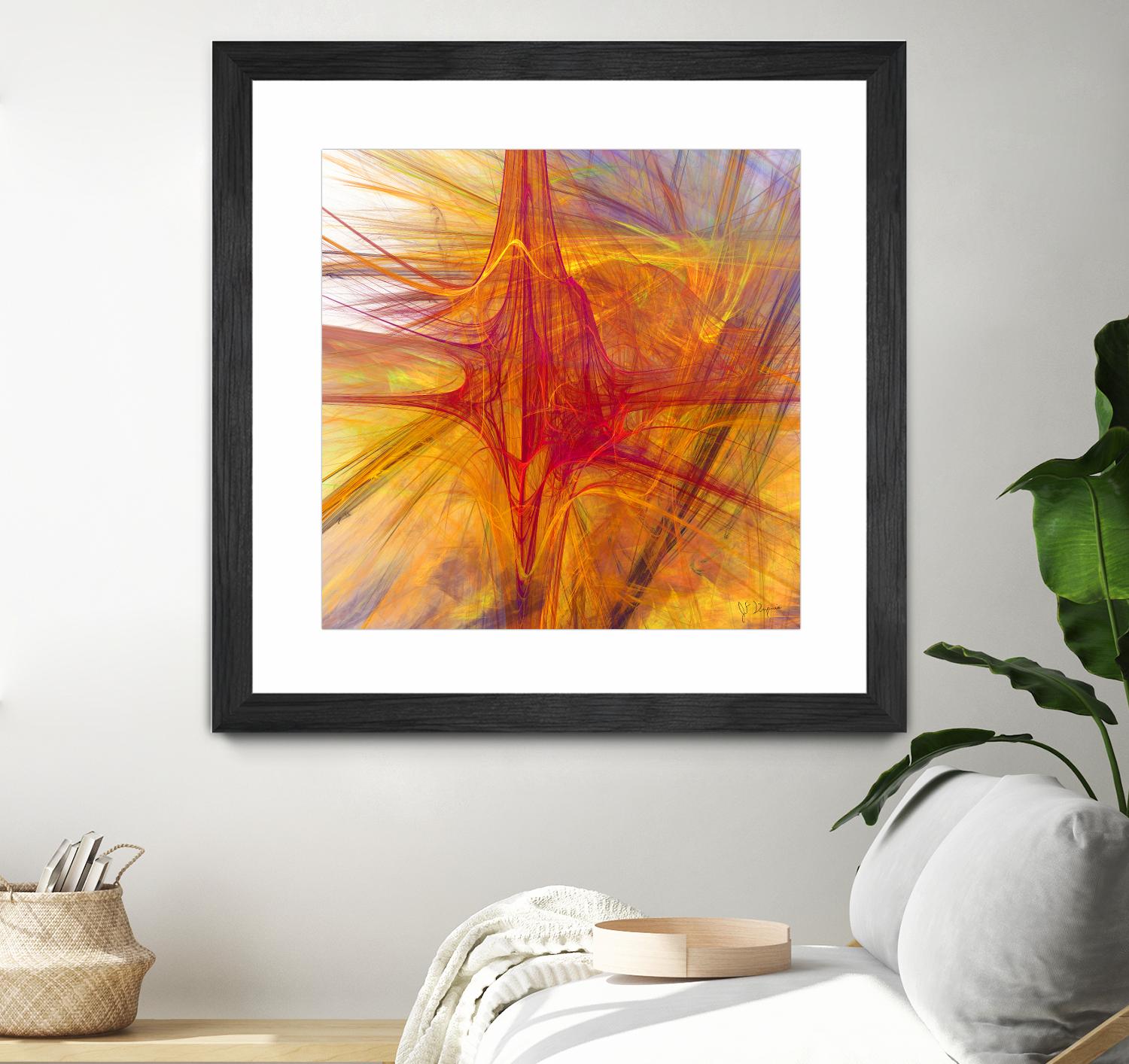 Mutation VI by Jean-François Dupuis on GIANT ART - yellow abstract