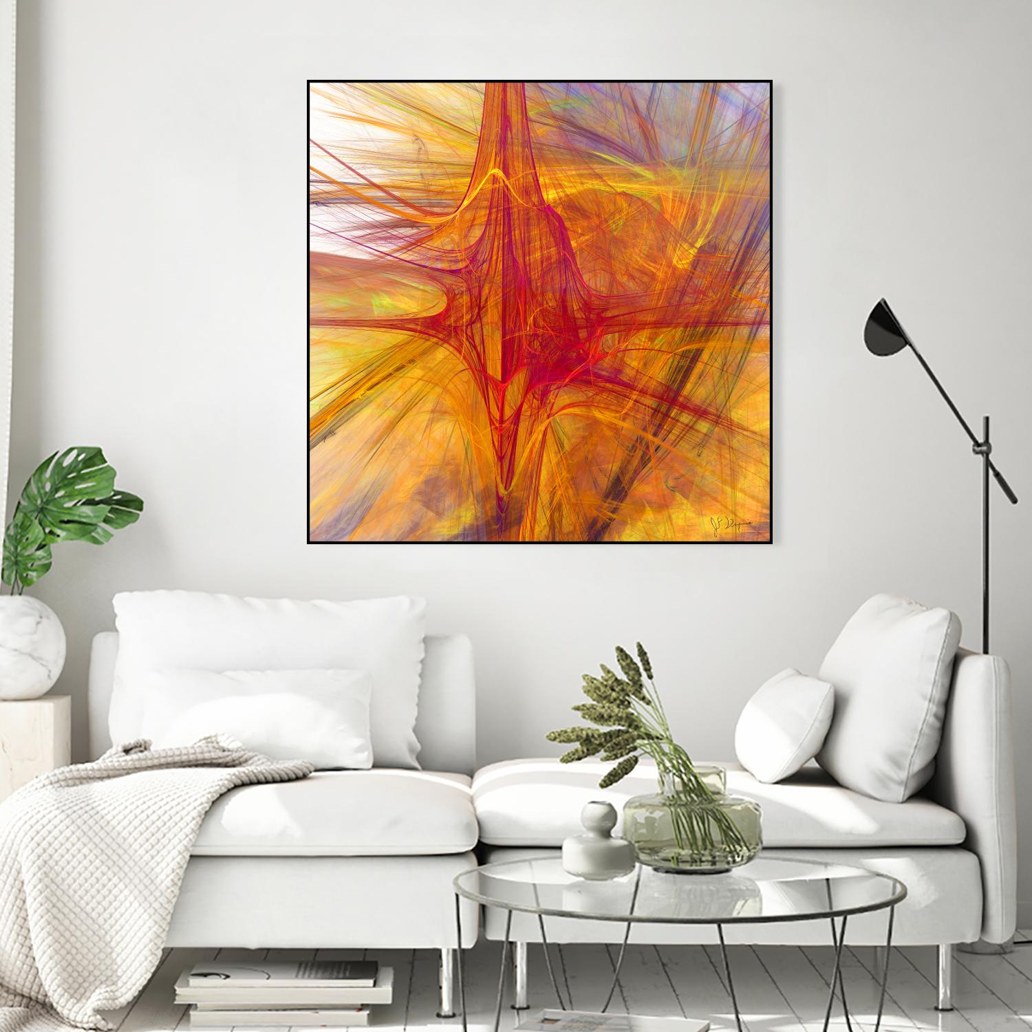 Mutation VI by Jean-François Dupuis on GIANT ART - yellow abstract