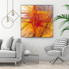 Mutation VI by Jean-François Dupuis on GIANT ART - yellow abstract