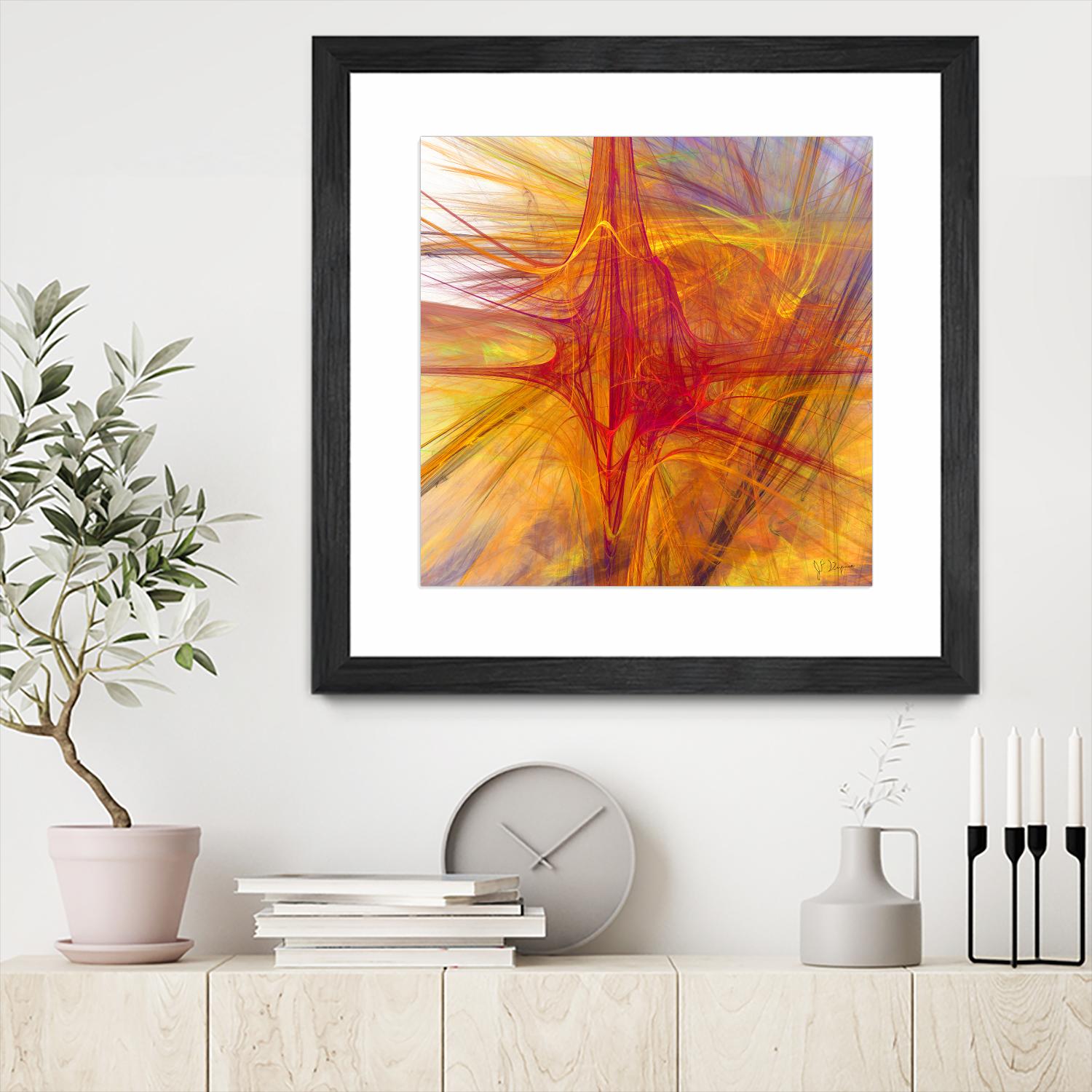 Mutation VI by Jean-François Dupuis on GIANT ART - yellow abstract