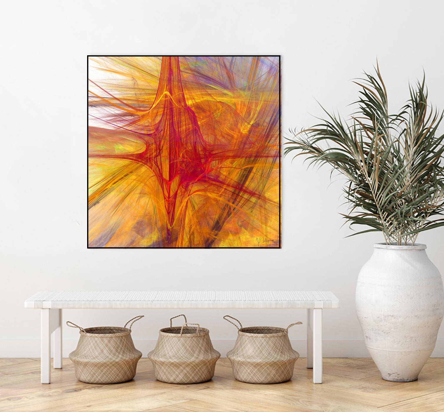 Mutation VI by Jean-François Dupuis on GIANT ART - yellow abstract