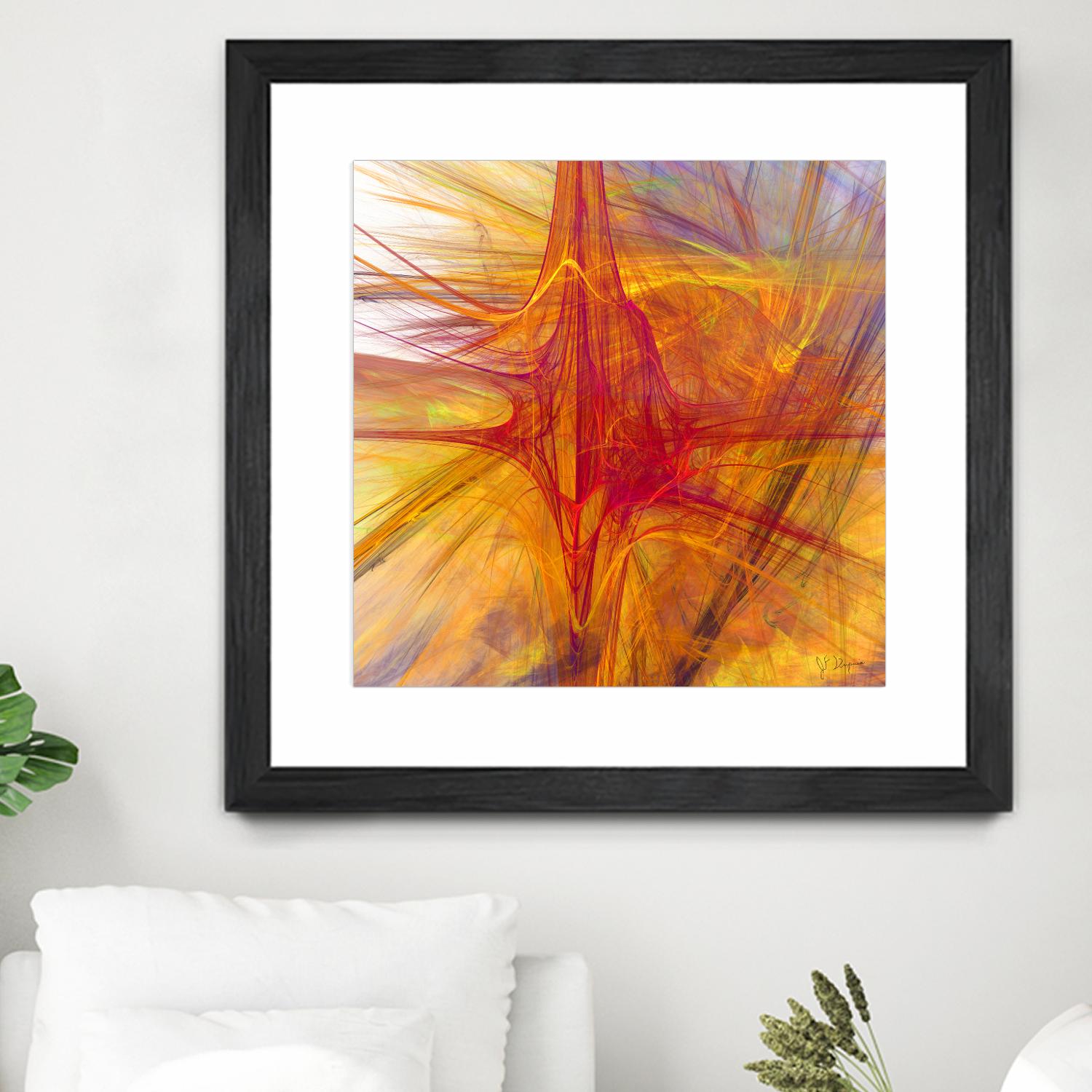 Mutation VI by Jean-François Dupuis on GIANT ART - yellow abstract