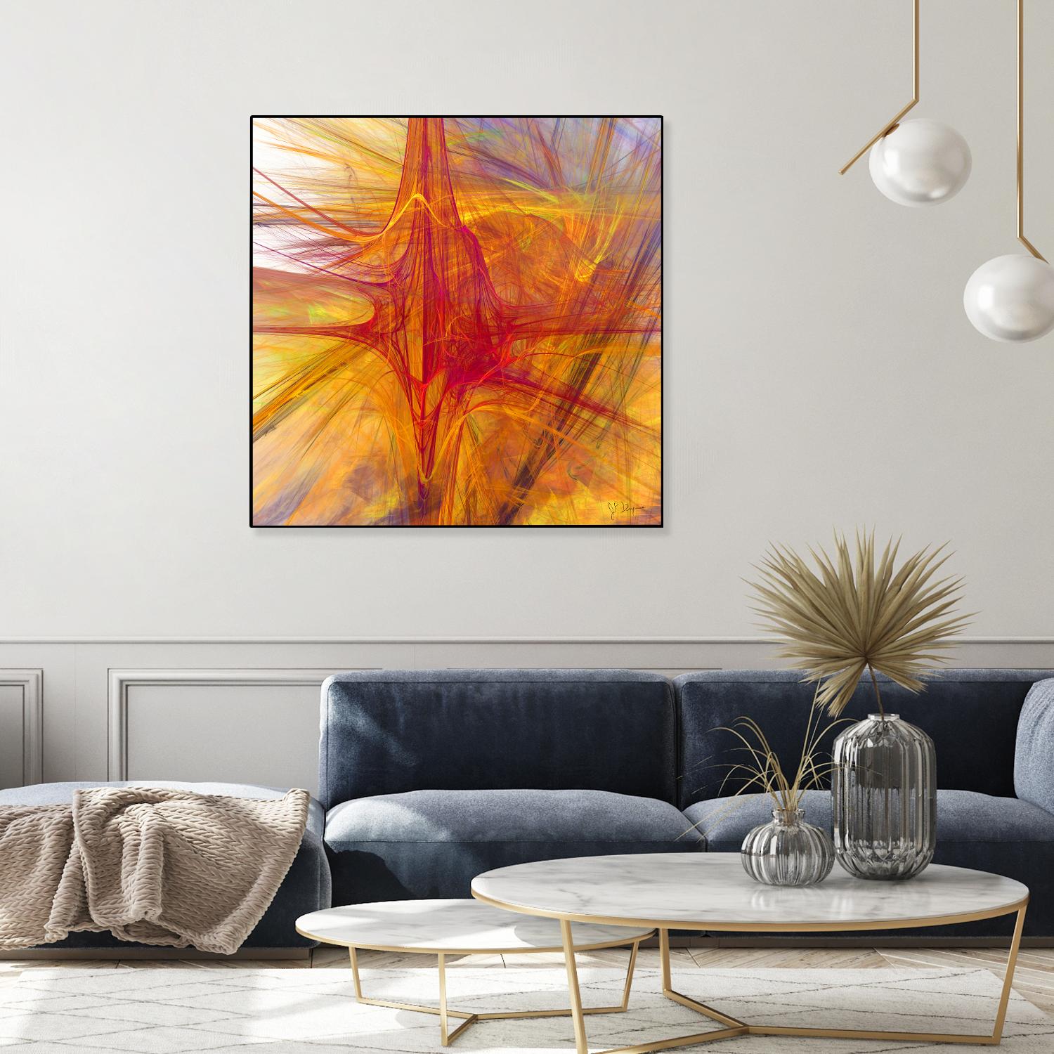 Mutation VI by Jean-François Dupuis on GIANT ART - yellow abstract