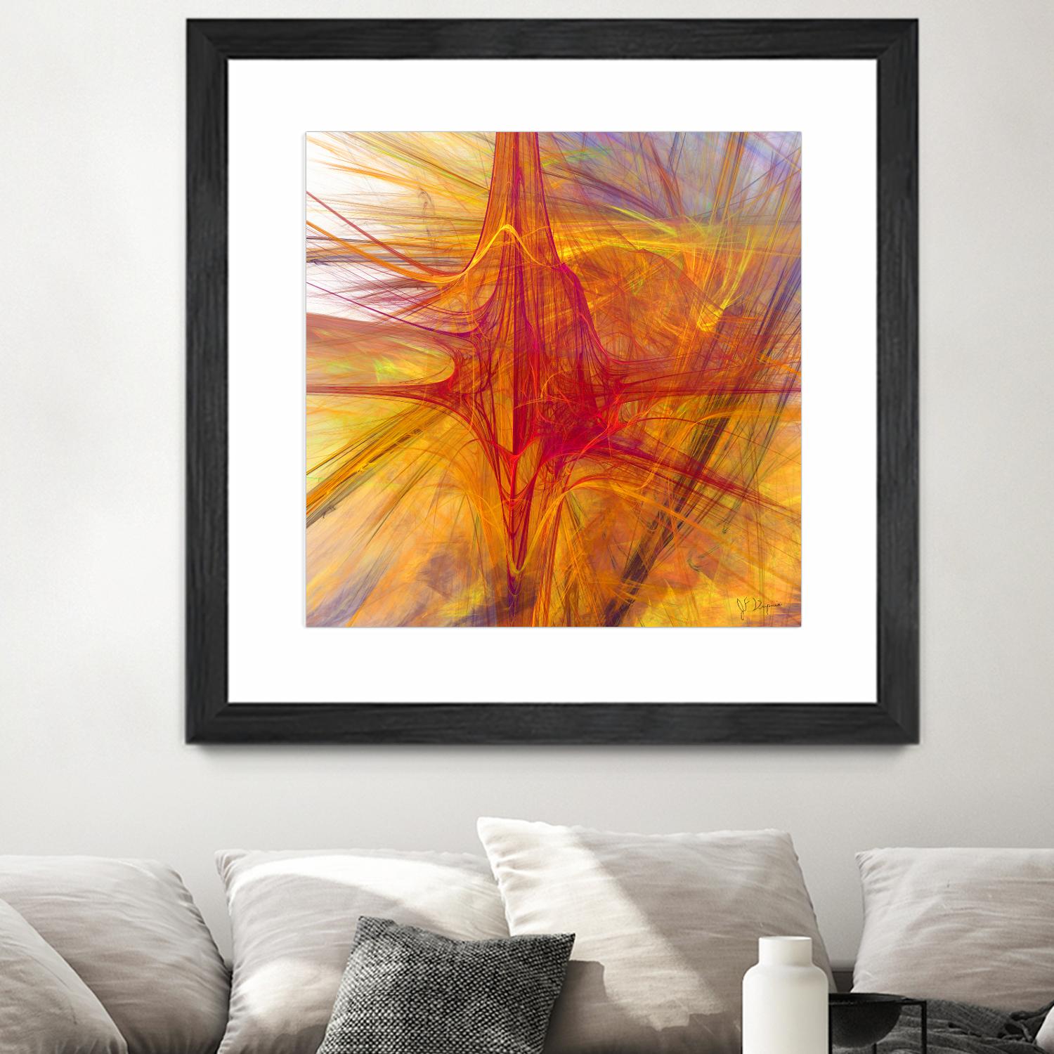 Mutation VI by Jean-François Dupuis on GIANT ART - yellow abstract