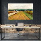 Colored Fields II by Jacques Clement on GIANT ART - yellow landscape