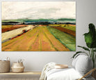 Colored Fields II by Jacques Clement on GIANT ART - yellow landscape