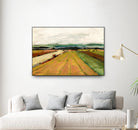 Colored Fields II by Jacques Clement on GIANT ART - yellow landscape