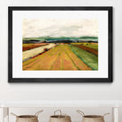 Colored Fields II by Jacques Clement on GIANT ART - yellow landscape