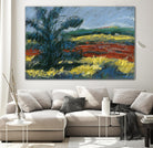 Pastel Landscape II by Jacques Clement on GIANT ART - blue landscape