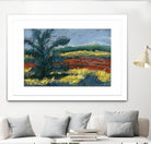 Pastel Landscape II by Jacques Clement on GIANT ART - blue landscape