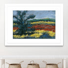 Pastel Landscape II by Jacques Clement on GIANT ART - blue landscape