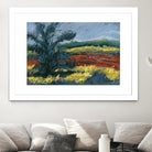 Pastel Landscape II by Jacques Clement on GIANT ART - blue landscape