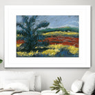 Pastel Landscape II by Jacques Clement on GIANT ART - blue landscape