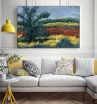 Pastel Landscape II by Jacques Clement on GIANT ART - blue landscape