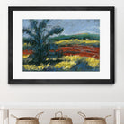 Pastel Landscape II by Jacques Clement on GIANT ART - blue landscape