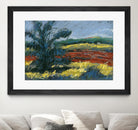 Pastel Landscape II by Jacques Clement on GIANT ART - blue landscape