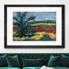 Pastel Landscape II by Jacques Clement on GIANT ART - blue landscape