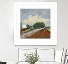 Pastel Landscape V by Jacques Clement on GIANT ART - blue landscape