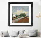 Pastel Landscape V by Jacques Clement on GIANT ART - blue landscape