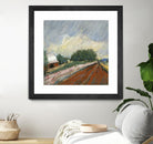 Pastel Landscape V by Jacques Clement on GIANT ART - blue landscape