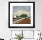 Pastel Landscape V by Jacques Clement on GIANT ART - blue landscape