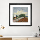 Pastel Landscape V by Jacques Clement on GIANT ART - blue landscape